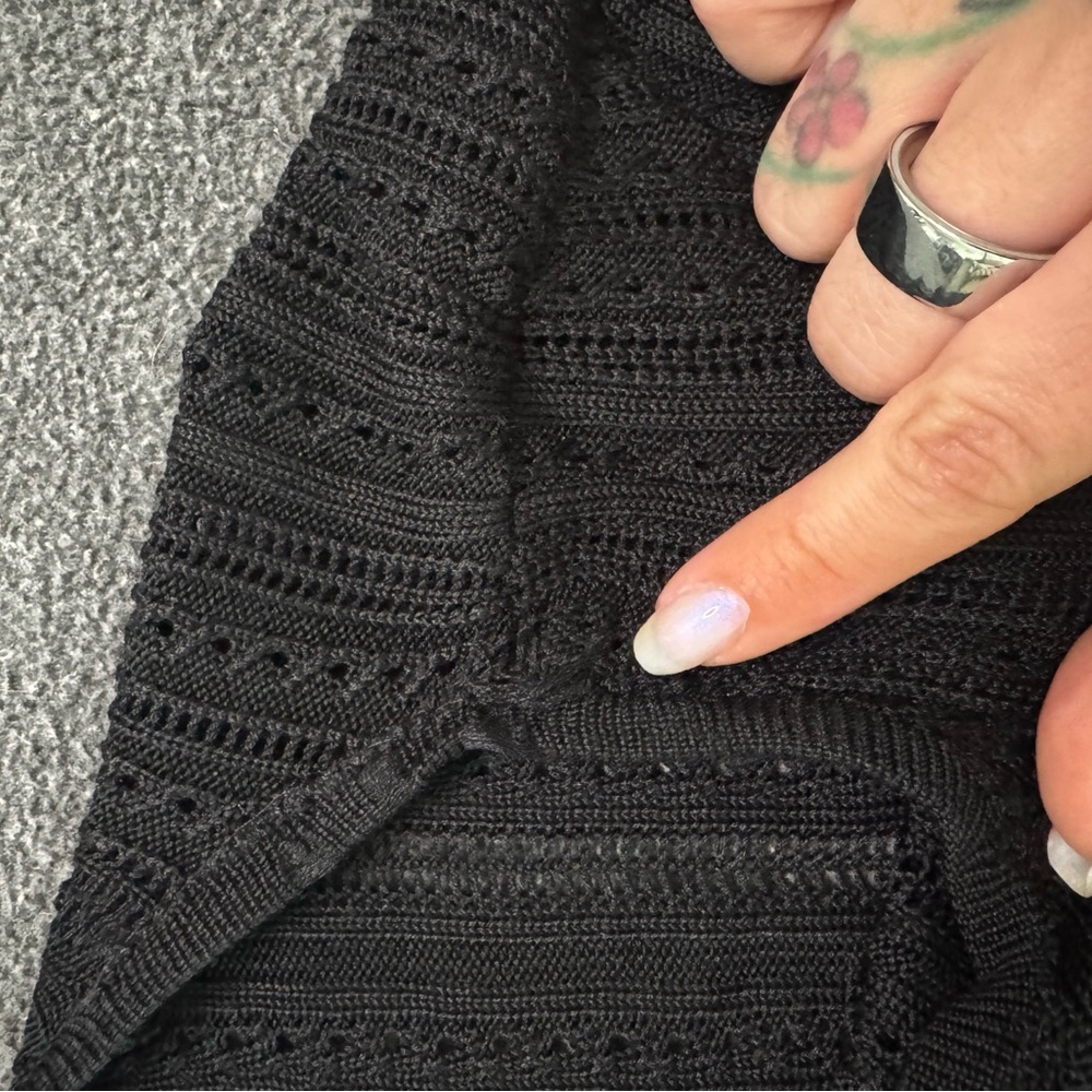 Classiques Entier Black Textured Cardigan - Picture 5 of 8